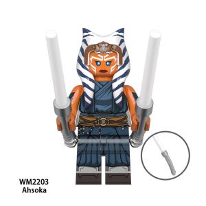 Ngôi sao mới chiến tranh mandalorian Minifigures ahsoka jawas đồ chơi xếp hình wm6121
