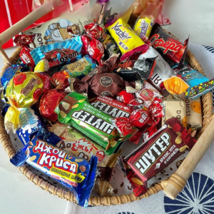 🌟โปรแรง🔥1แถม1🌟ลูกอมช็อกโกแลตรสชาติรัสเซียแบบผสม เนยโกโก้แท้ รสชาติเข้มข้น ปราศจากไขมันทรานส์ ของหวานอร่อยละมุน