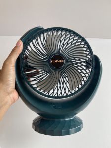 พัดลมเล็กต้ังโต๊ะ พัดลมเล็ก ชาร์จ USB แบตเตอรี่ความจุสูง 6000mAh พัดลมตั้งโต๊ะ สำหรับตั้งโต๊ะทำงาน ใช้ได้ทั้งในบ้านและนอกบ้าน สไตล์มินิมอล ส่งฟรี มีปลายทาง