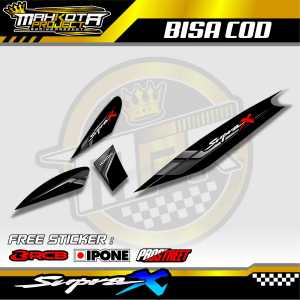 STRIPING VARIASI HONDA SUPRA X / STICKER LIST MOTOR HONDA SUPRA X