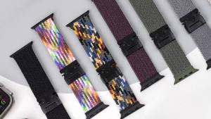 Nylon Braided Bands for Watch Band Series 11-1/SE Men Women 2 Pack Solo loop Stretchy Elastic Sport Strap Wristband Parachute Buckle iWatch Band 42mm 41mm 40mm 38mm