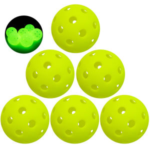 10 Buah Pickle Ball Outdoor Bahan Luminous 74mm 40 Hole