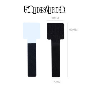 50Pcs Reusable Cable Ties Cord Rope Holder Self Adhesive Adjustable Cord Organizer Cable Velcro Data Cable Strap