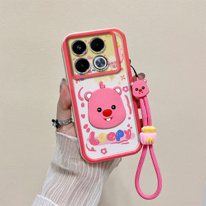 For Transsion Infinix Hot 30i Phone Full-coverage Skin-feel Case Cute 3D Cartoon Doll Design Cover 手机全包肤感壳 卡通时尚立体公仔手机保护套 FUNIANQI