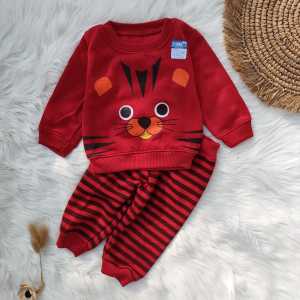 Setelan sweater bayi motif tiger 3-12  bulan
