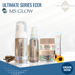 Paket Wajah MS GLOW Ultimate Series Ecer Untuk Wajah Berflek Hitam Keriput Dan Kusam Paket MS GLOW Ultimate
