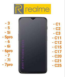 ANTI GORES KACA BLACK MATTE REALME 3 5 5i 5pro 6 6i 6pro C1 C2 C3 C11 C12 C15 C17 DLL