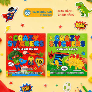 Sách - Crazy Stickers - Sáng Tạo Cùng Đồ Vật Hàng Ngày (hơn 300 stickers) - ndbooks