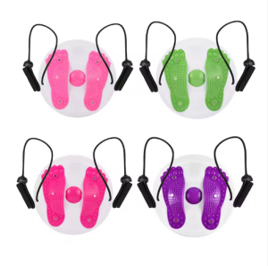 Premium Non-Portable Waist Twister Fitness Equipment with Dual-Disk Design and 3-Button Control for Enhanced Core Strength