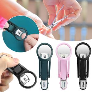 【Anmi Food】Nail Clipper With Magnifying Glass Stainless Steel Elderly Nail Clippers Anti-Splash Precise Cutting Nail Trimming Tool For Home