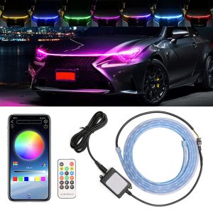 LED Car Hood Light Strip & Symphony APP Sound Control Decorative Ambient Lamp