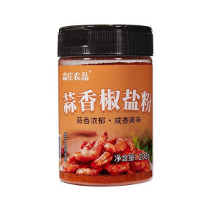 森庄农品蒜香椒盐粉208g瓶装盐梭蟹基围虾炸鸡炸虾椒椒盐蒜香Senzhuang Agricultural Products Garlic Pepper Salt Powder 208g Bottled