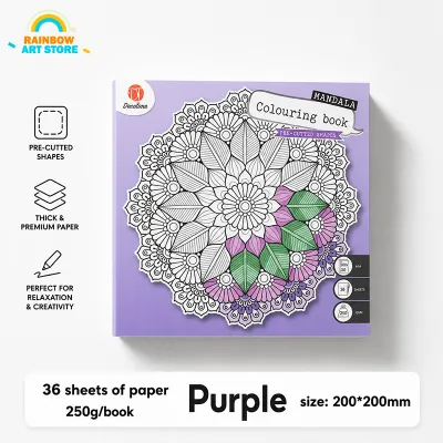 Deco Time Colouring Books Coloring Book For Adult Kid Student Pressure-relief Relax Thick paper can be paired with colored lead/ acrylic markers/watercolor pens
