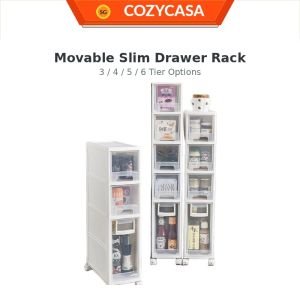 【COZYCASA】Movable Slim Drawer Rack/storage box