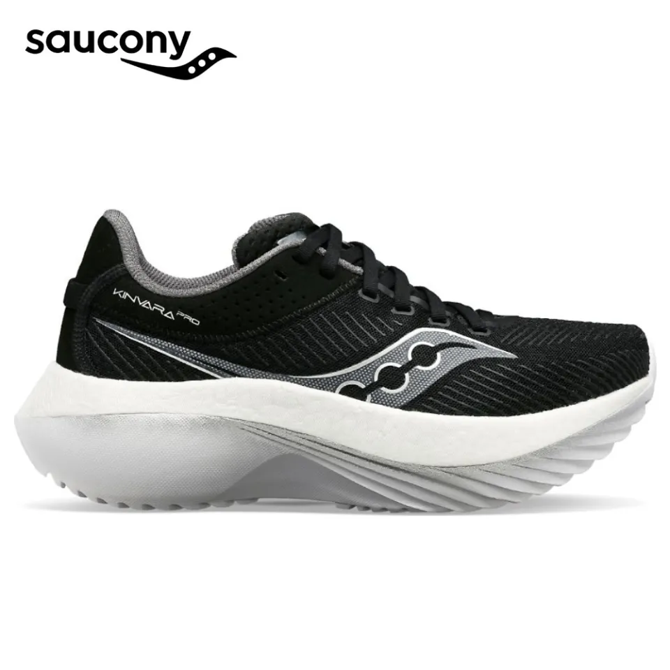 Saucony Men Kinvara Pro Wide Running Shoes Black White