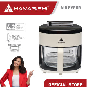 Hanabishi 4.2L Digital Transparent Air Fryer HAFRYER42GLDIGSTMR