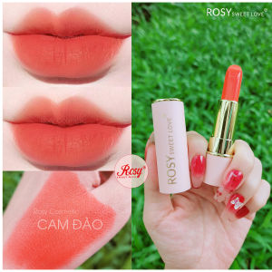 Son thỏi sáp lì ROSY SWEETLOVE hàng chính hãng không chì  mềm môi "CAM DAO"