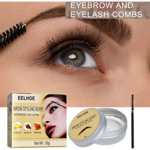 【Ready】EELHOE Gel Pembentuk Alis Transparan dan Tahan Lama (50g+kuas)