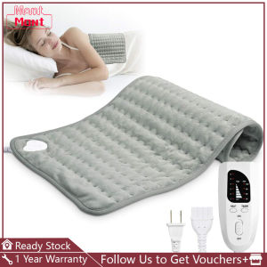 Extra Large Electric Heating Pad for Back Pain and Cramps Relief 12X24 Inch -Soft Heat for Moist & Dry Therapy