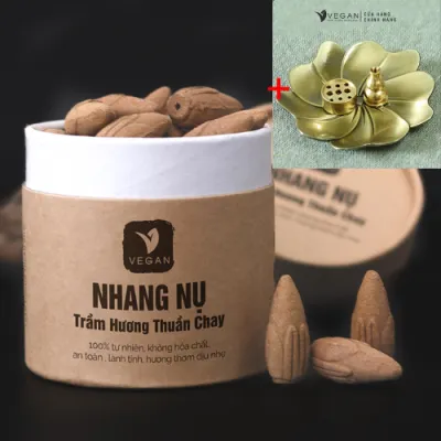Nhang nụ VEGAN Trầm Hương Thuần Chay 80gr cao cấp
