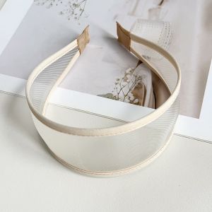 Fashion Solid Color Thin Mesh Headband Wide Non-Slip Hair Hoop Hair Band Hair Accessories H260729
