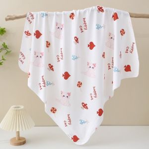6 layers 100% cotton Newborn Swaddle Blanket Baby Bath Towel Receiving Blanket Swaddling Wrap