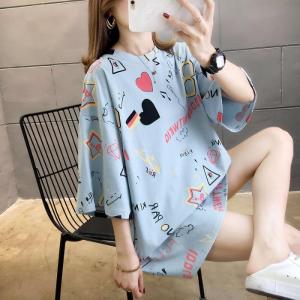 Aki20 Blouse for Woman New Design Women Short Sleeve T Shirt Summer Dress Loose Sleeve Top Korean Style Women Blouse Blouses for Women Styles 2024 Baju Perempuan