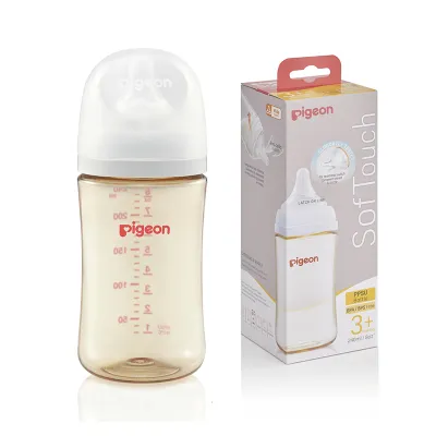 Pigeon SofTouch PPSU Nursing Bottle - Logo 240ml