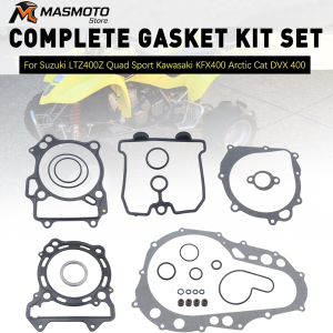 Complete Gasket Kit Set For Suzuki LTZ400 Quad Sport 03-08 Kawasaki KFX400 Arctic Cat DVX 400 Engine cylinder head gasket O-ring seal and overhaul gasket set