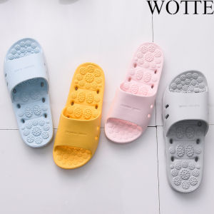 WOTTE Men Foot Massage Slippers Indoor Anti Skid Slides Women Sandals Beach Flip-flops Home Couple Bathroom Shower Slippers Shoes Flat