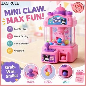 JACIRCLE Kids Mini Claw Machine Toy Ball Catcher Dino Grabber Interactive Educational Desktop Game Gift