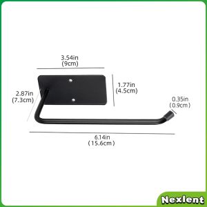 Nexlent Toilet Paper Rack Towel Holder Kitchen Self-adhesive Hook Multifunctional Storage Rack 1Pc