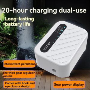 CUTE ELVES USB Rechargeable Aquarium Oxygen Air Pump Mini Portable Fish Tank Oxygen Pump Aquarium Accessories Ultra Silent Fishing Oxygenator Fish Tank