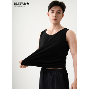 DLSTAR Mens 100% Cool Compact Cotton Tank Top Sleepwear