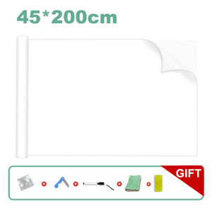 90/60*300cm Electrostatic adsorption Whiteboard Sticker Wont damage walls children graffiti draw self adhesive removable