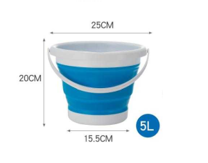 *Ready Stock * 5L Portable Foldable Water Bucket