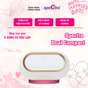 Máy hút sữa điện đôi kép Spectra Dual Compact - nhỏ gọn và thoải mái chính hãng bảo hành 2 năm
