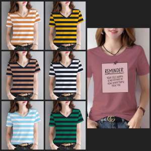 Cotton high quality korean style graphic print blouse tops tshirtfor women girl lady blouses women new style 2024 blouse women semi formal blouse for women panglakad