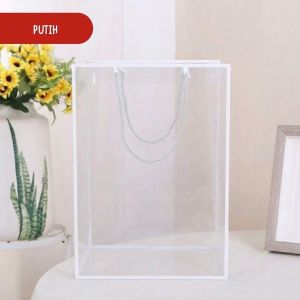 Omiya Transparant Handbag - Tas Bening Buket Bunga - Gift Bag Kado Hampers Mika GB037