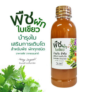 พืชผักใบเขียว สูตรออร์แกนิค บำรุงลำต้นและใบ ปุ๋ยชนิดน้ำสำหรับพืช ผักสวนครัว ผักกินใบ ต้นอ่อน 250 มล.