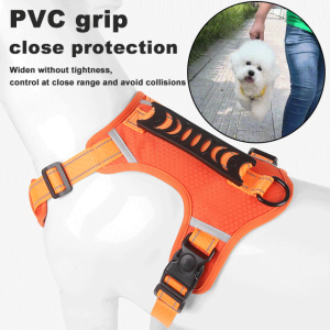 Tow Rope Adjustable Neckline Smooth Pet Chest Harness Big Dog Nighttime Multi-directional Reflection