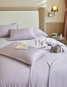 Vỏ gối trơn vải lụa 100%Tencel may theo yêu cầu siêu mềm mịn