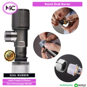 Karet Seal Kran Air Fleksibel Seal Tape Anti Bocor Pengganti Seal Tape Rubber Silicon Sealtape Sambung Sambungan Keran Praktis Tinggal Pasang Murah