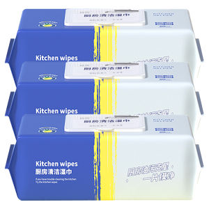 400pcs Kitchen Wipes To Remove Oil and Dirt / Disposable Thickening Cleaning Wipes / Hood Special One Wipe Clean Wet Paper Towels / Multipurpose Dish Towel
