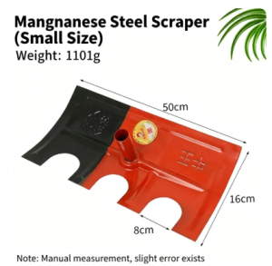 Heavy Duty Manganese Steel Farm Scraper Rake Multi-Purpose Agricultural Shovel for Palay Drying Leaves & Livestock Farm Cleaning Thickened Integrated Curved Grain Scraper Tool High Carbon Steel Agricultural Scraper Multifunctional Manure Shovel