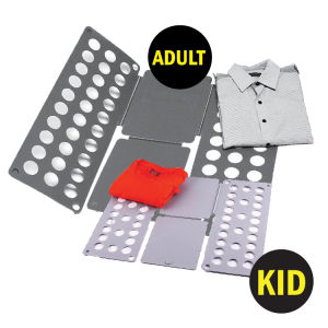 Folding Board Shirt Flip Fold Lazy DIY Fast Clothes Folder Organiser/Alat Melipat Baju Kanak Kanak (ADULTS)