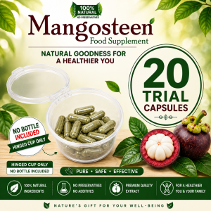 Mangosteen Extract Capsules – 100% Natural Antioxidant Support for Immune Health Energy Boost Detox & Daily Wellness Care
