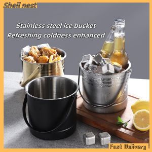 Stainless steel ice bucket for high-end appearance level bar champagne commercial use