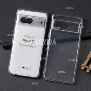 Google Pixel 7 Google Pixel 7 Pro Google Pixel 7A Premium Tpu 2.0mm Softcase Silikone Super Bening Clear Case Google Pixel 7 Google Pixel 7 Pro Google Pixel 7A