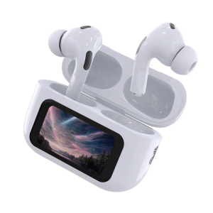 Cross-border Explosions A9Pro Round Screen ANC Headset Long Endurance Color Screen In-Ear Noise Reduction Bluetooth Headset